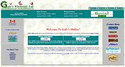 Desktop Screenshot of galeswholesale.com