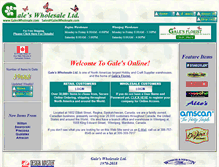 Tablet Screenshot of galeswholesale.com
